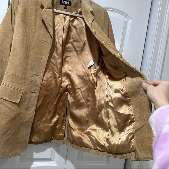 ✨ vintage 1990s suede blazer jacket - Picture 4 of 5